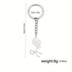 Funny Pendant Keychain Decoration for Car Keys Backpacks Wallets
