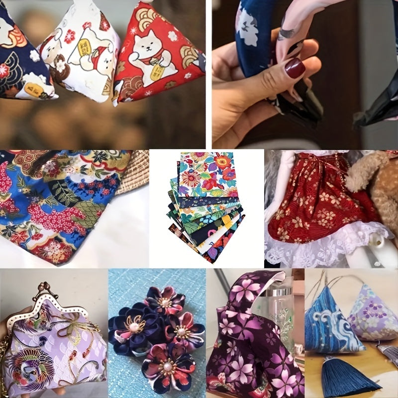 7pcs Quilting Fabric Cotton Craft DIY Doll Clothes Fabric Precut For Patchwork