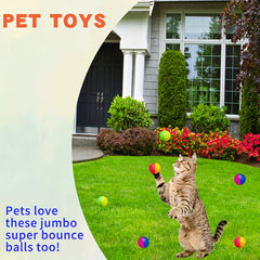 10pcs Rainbow Bouncy Balls Kids Party Favors & Birthday Gift
