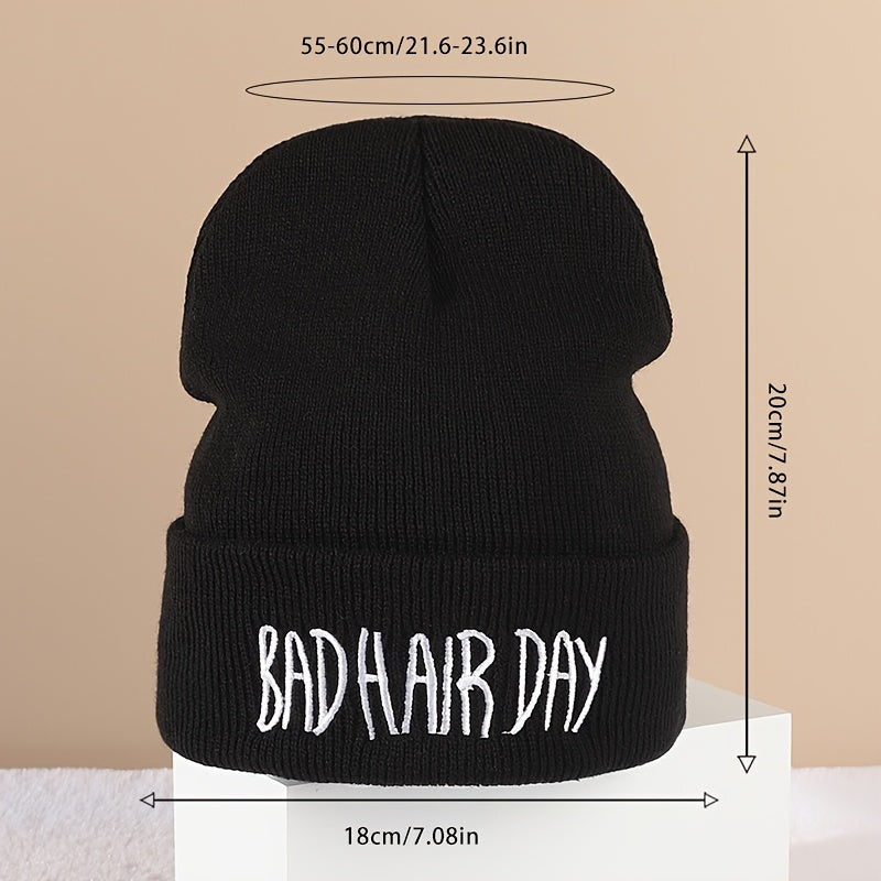 Hip Hop Knitted Hat Embroidered Beanie