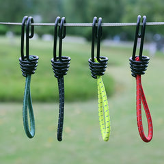 8pcs Reflective Bungee Cord Hooks for Camping Tent