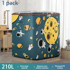 Cartoon Astronaut Quilt Clothes Organizer Dustproof Storage Bag