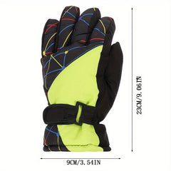 Kids Skiing Gloves Waterproof Windproof Snowboard Gloves