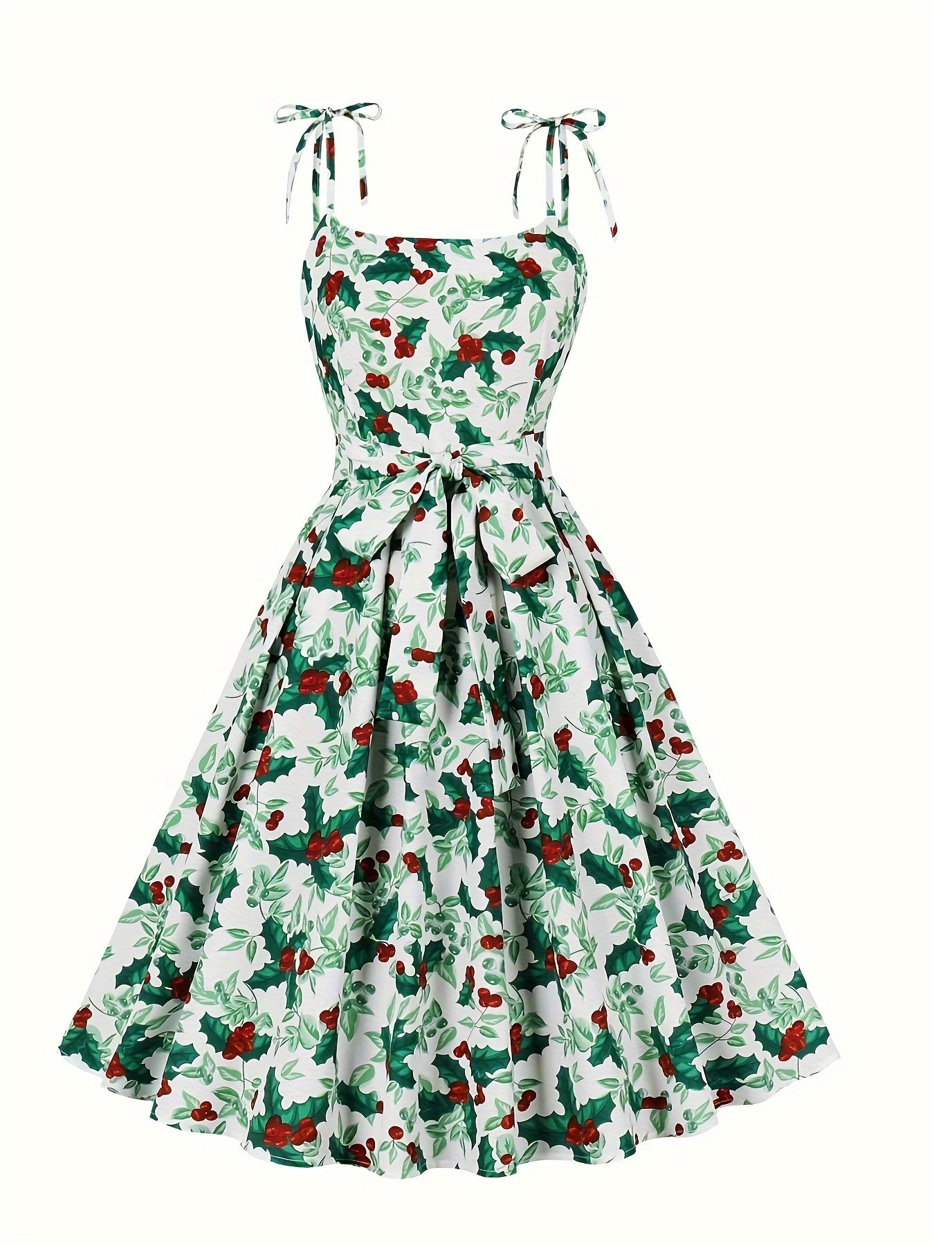  Christmas Dress Women's Plus Tie Shoulder Knot Front A l