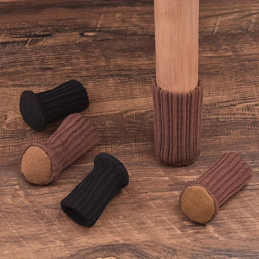 4pcs Wool Chair Foot Cover Wear-resistant Step Protection