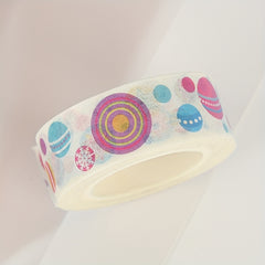 Christmas Washi Tape Colorful Snowflake Round Pattern Decorative Tape