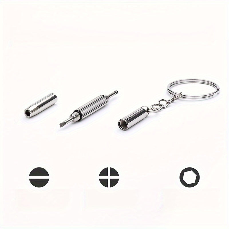 Mini Screwdriver Keychain Repair Tool for Eyeglass Goggles Lenses
