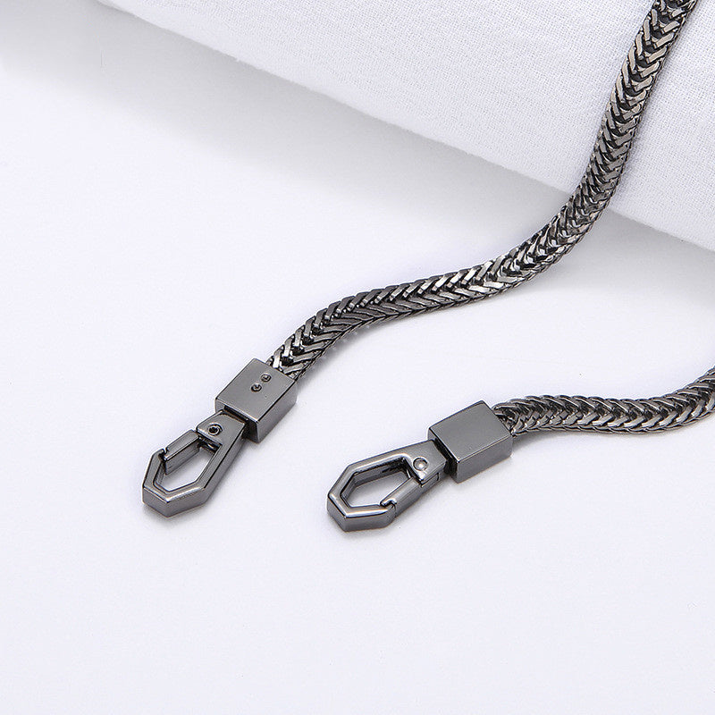 Iron Flat Chain Shoulder Bag Purse Chain Straps Accessories