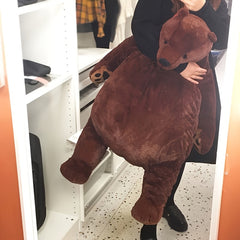 Giant Brown Bear Plush Toy Soft Stuffed Animal Doll Pillow