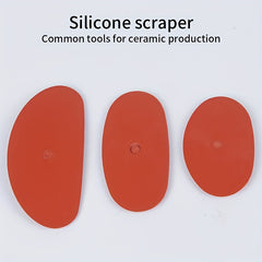 3pcs Silicone Clay Carving Tools Set for Ceramics