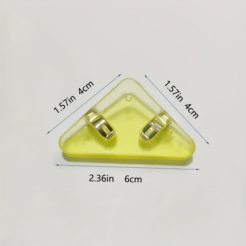 5pcs Acrylic Triangle Clip Non-slip Stationery Dovetail Clip