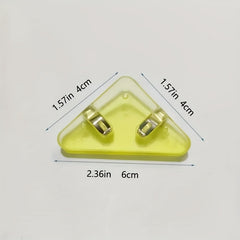 5pcs Acrylic Triangle Clip Non-slip Stationery Dovetail Clip