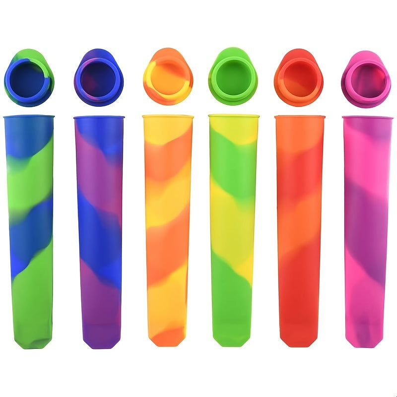 1pc Silicone Popsicle Mold BPA Free Reusable Ice Pop Molds with Lid