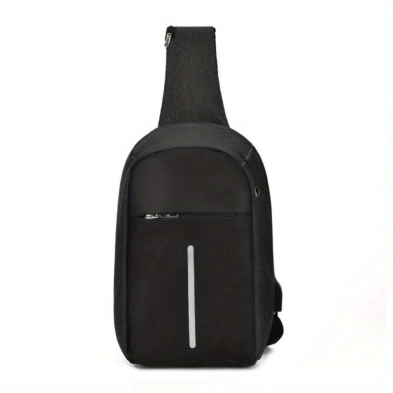 Anti Theft Sling Bag Lightweight Sports Gym Chest Bag Zipper Crossbody Bag