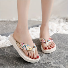 Women's Floral Summer Flip Flops Lightweight Beach Slides