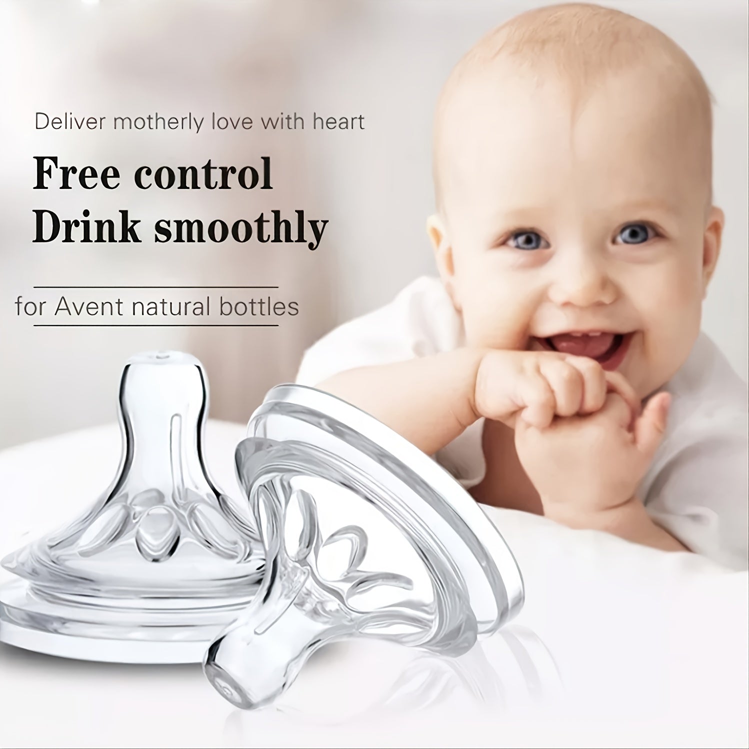 Avent Natural Baby Feeding Bottle Nipple 12M BPA Natural Slow Flow 1pcs