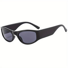 Y2K Oval Sunglasses Metal Hinge Anti Glare UV400