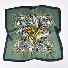 Vintage Paisley Print Bandana Classic Square Scarf Woman Neckerchief
