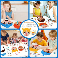 DIY Emotion Recognition Game Set with Expression Cards & Face Panels