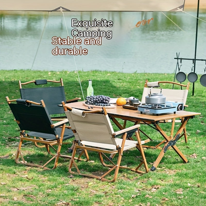 Portable Carbon Steel Folding Table for Outdoor Camping Picnic
