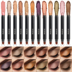 Colorful Pearly Eyeshadow Stick with Brush Head