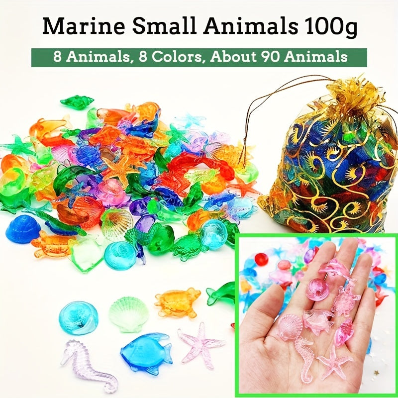 100g Ocean Gem Pool Party Toys Dive Toys Kids Treasure Chest Swimming Pool Toys