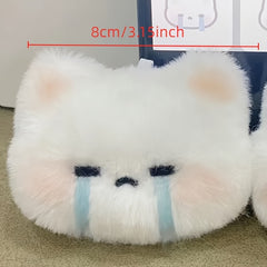 2 Cute Plush Cartoon Keychains Backpack Handbag Decoration Christmas Gift