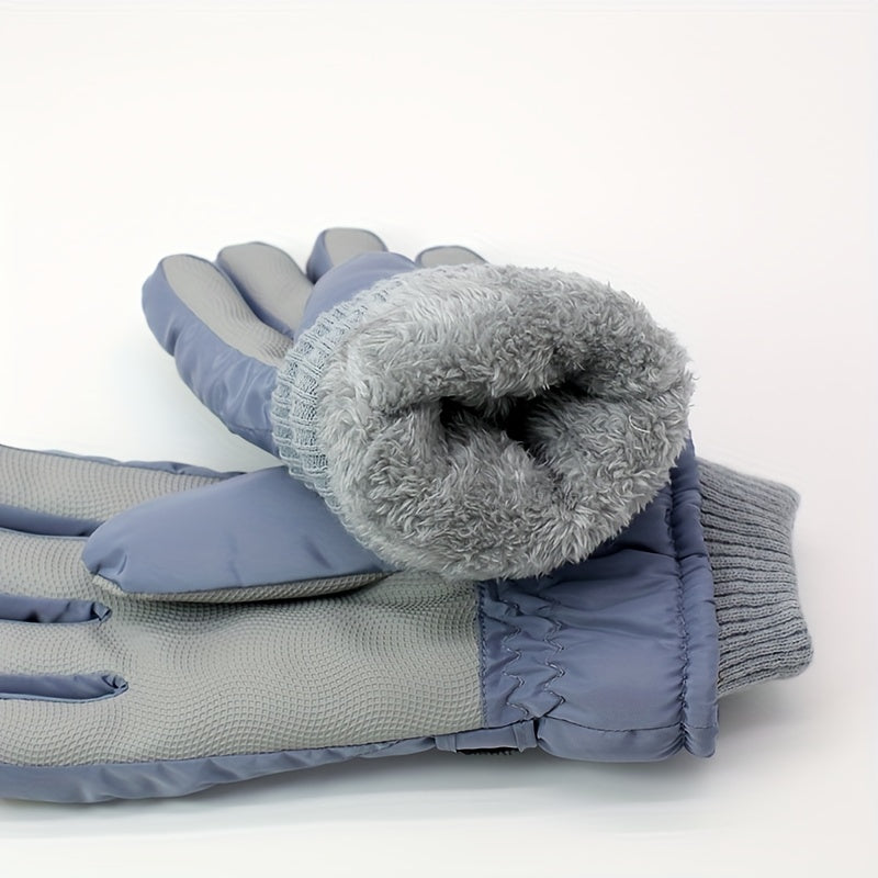 Warm Touch Screen Skiing Gloves - Windproof & Waterproof