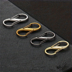 10pcs S Type Spring Fastener Key Chain Mini Buckle Keychain