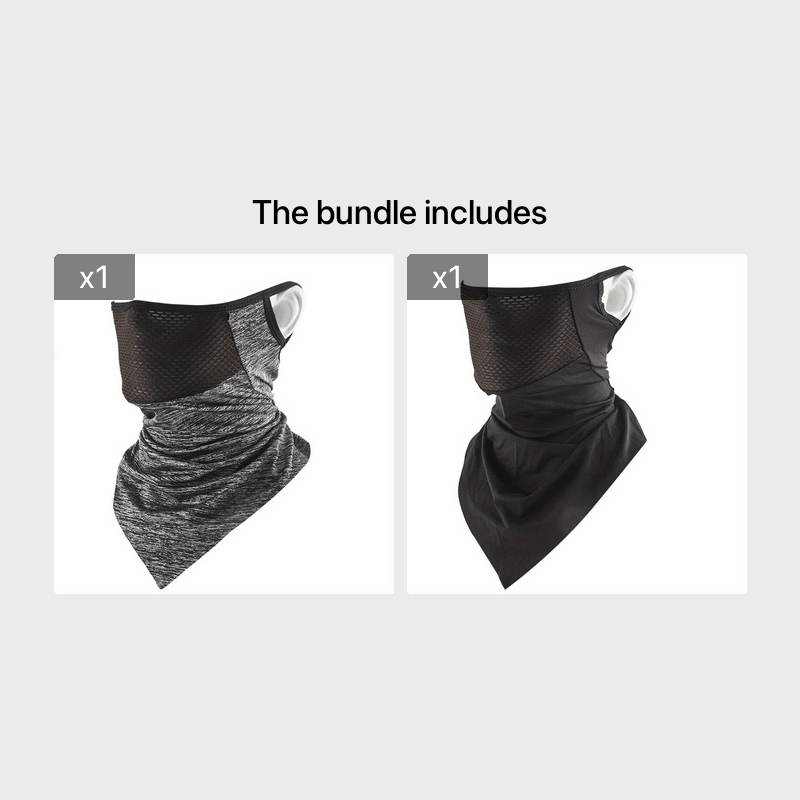 Ice Silk Sunscreen Riding Ear Hanging Ear Mask Breathable Mesh