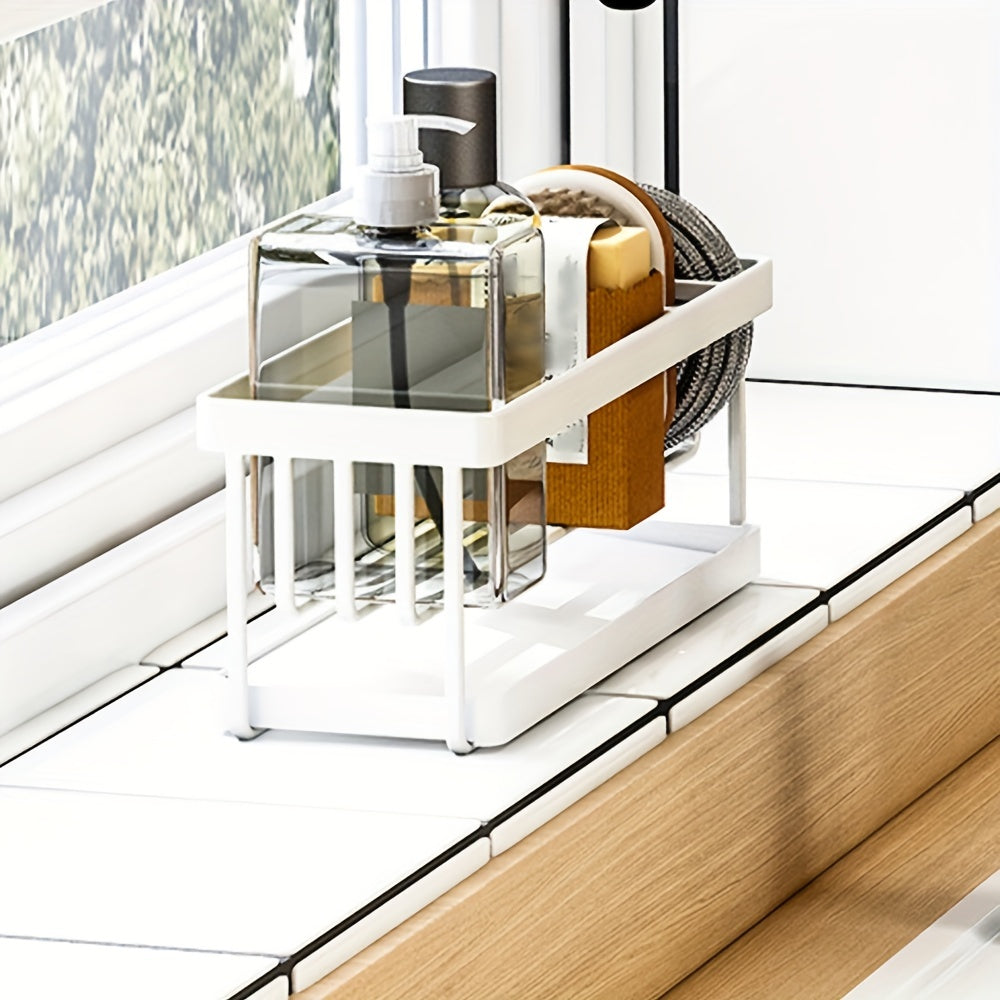 Kitchen Sink Caddy Sponge Holder Organizer