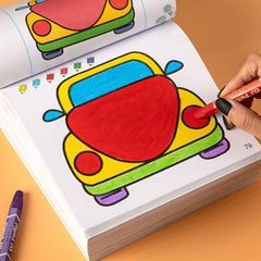 Beginner's Drawing Guide Book with Vehicle Designs for Coloring Activities