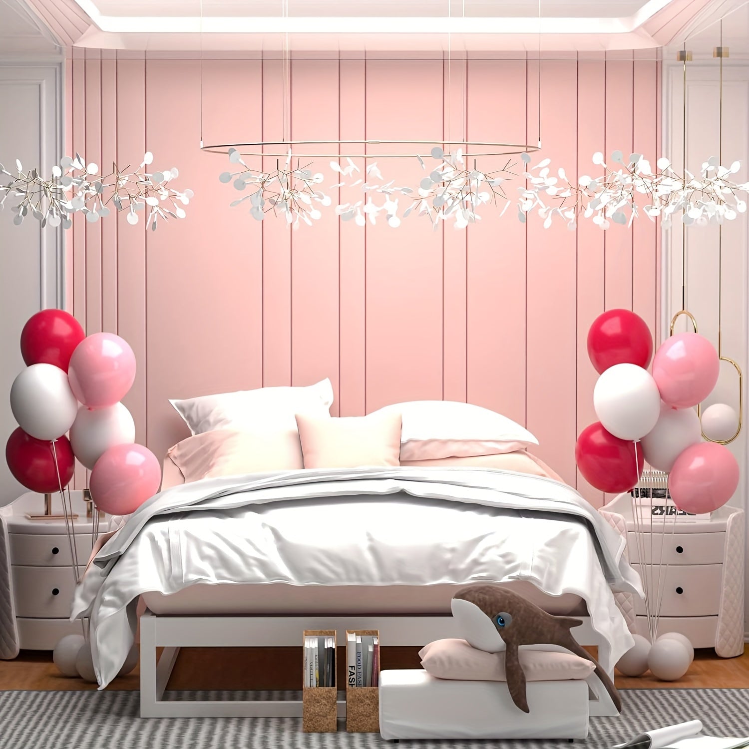 60pcs Pink Latex Balloons Wedding Birthday Anniversary Graduation