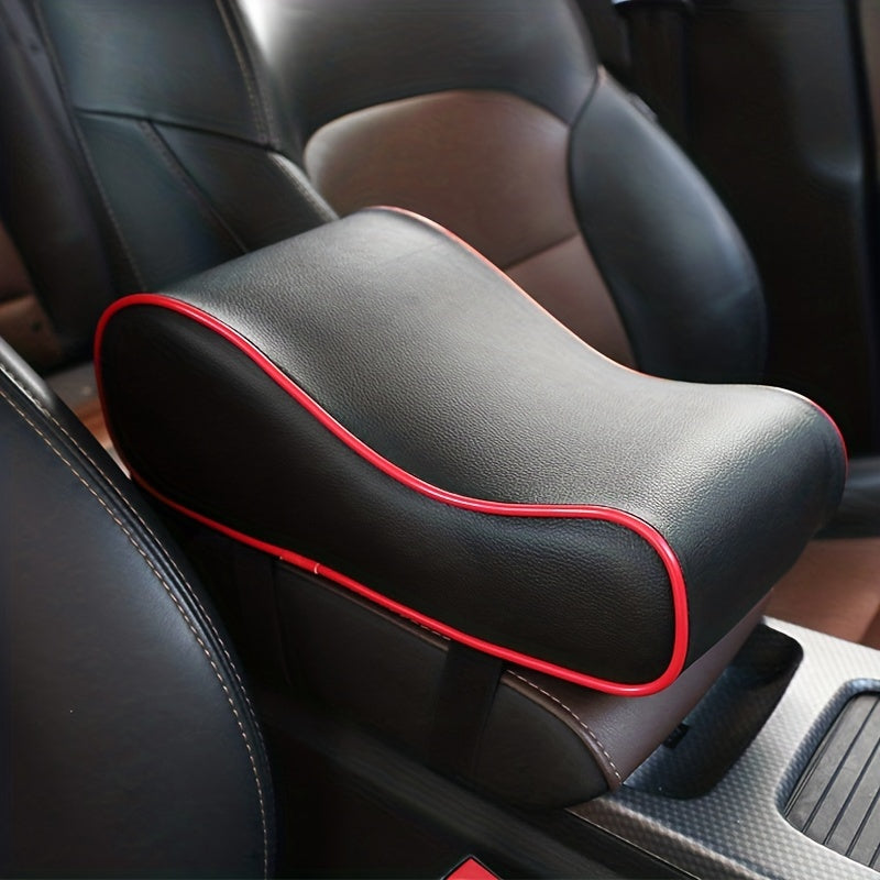 Car Armrest Box Pad Memory Foam Heightened Universal Leather Pad