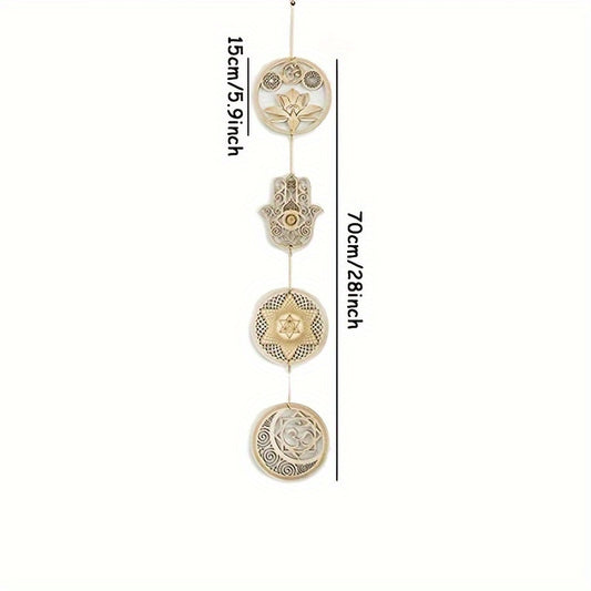 Wooden Pendant Ornament for Outdoor Party and Home Decor