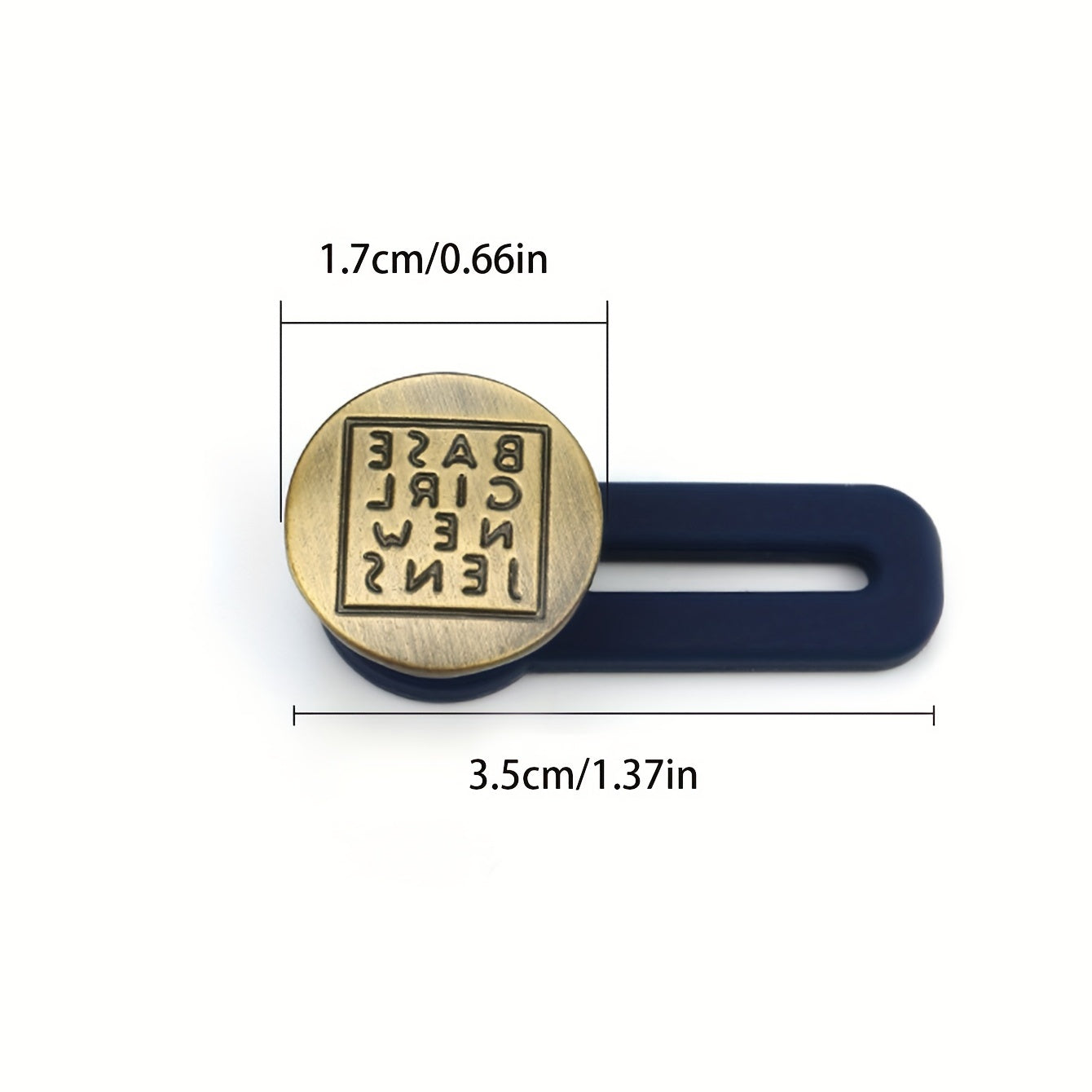 5pcs Random Adjustable Telescopic Jeans Buckle Men's/Women's Pants Enlarge Waist