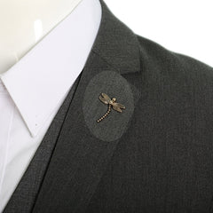Insect Flower Brooch Retro Collar Pin Men's Business Suit Pin