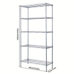 Heavy Duty 5 Layer Kitchen Storage Rack with Adjustable Shelves