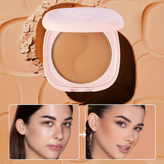 Natural Matte Finish Concealer Foundation Powder Compact
