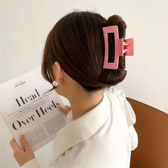 8pcs Solid Hair Claw Shark Clip Ponytail Holder Jaw Clip Non-slip for Women