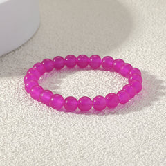 Colorful Hand String Elastic Beaded Women's Bracelet