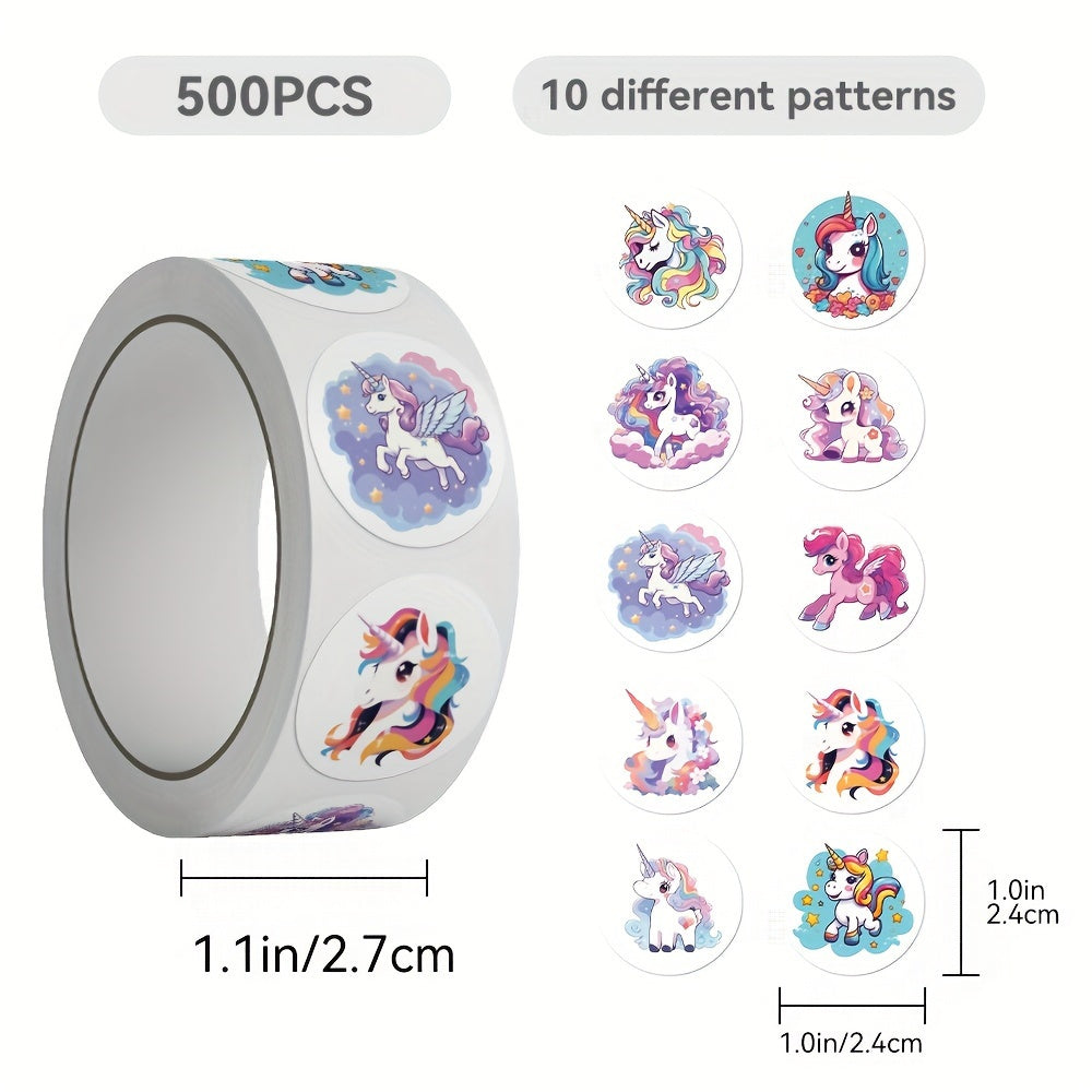 Unicorn Curl Stickers Scrapbook Sealing Stickers Laptop Phone Case