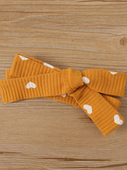 Baby Girl Long Sleeve Ruffle Trim Bodysuit & Pants Set