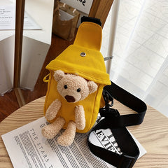 Cute Bear Cartoon Crossbody Bag for Girls