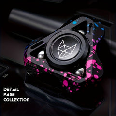 Fox 3rd Gen Metal Fidget Spinner w/ Colorful Accents Stress Relief Gift
