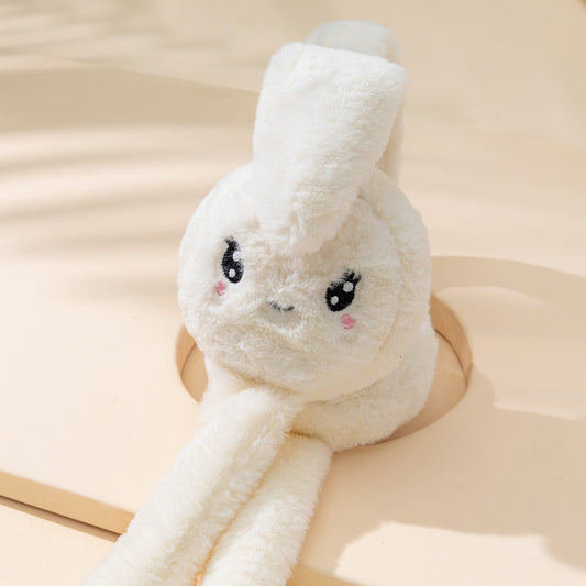 Rabbit Ear Moving Earmuffs Funny Ear Warmer For Women
