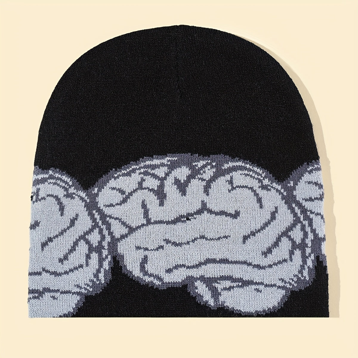 Men's Brain Beanie Knitted Hat Winter Warm Skull Cap
