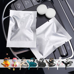 6pcs Bear Pilot Car Air Freshener Vent Clip Replacement Scent Tablets