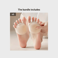 Women's 4D Forefoot Cushion Non Slip High Heel Shoe Socks for Maximum Comfort