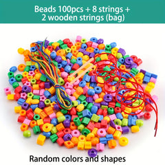 Educational Bead Stringing Toys for Kids Over 3 Years Old